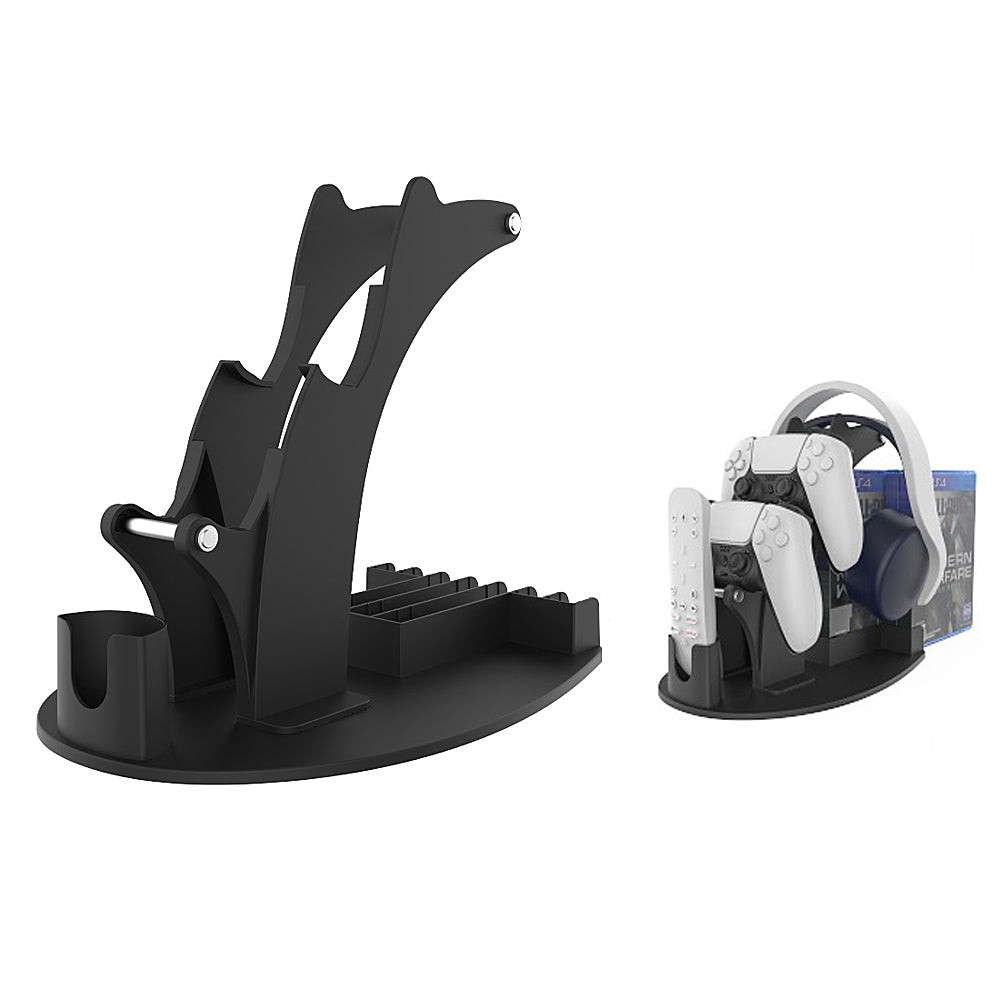 JYS-P5128 Dual Game Controller Holder for Nintendo Switch Pro PS5 PS4 Xbox Series S X One Headphone Stand Game Disc Rack JYS-P5128 Dual Game Controller Holder for Nintendo Switch Pro PS5 PS4 Xbox Series S X One Headphone Stand Game Disc Rack